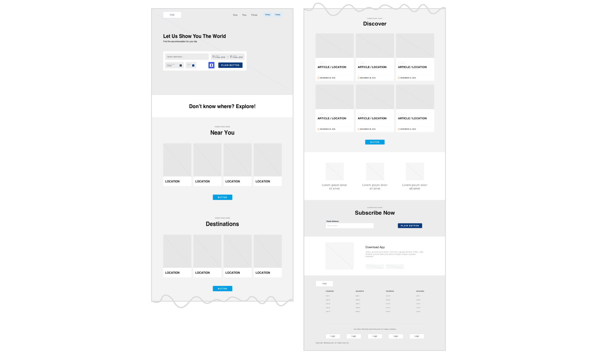 wireframe of desktop screen