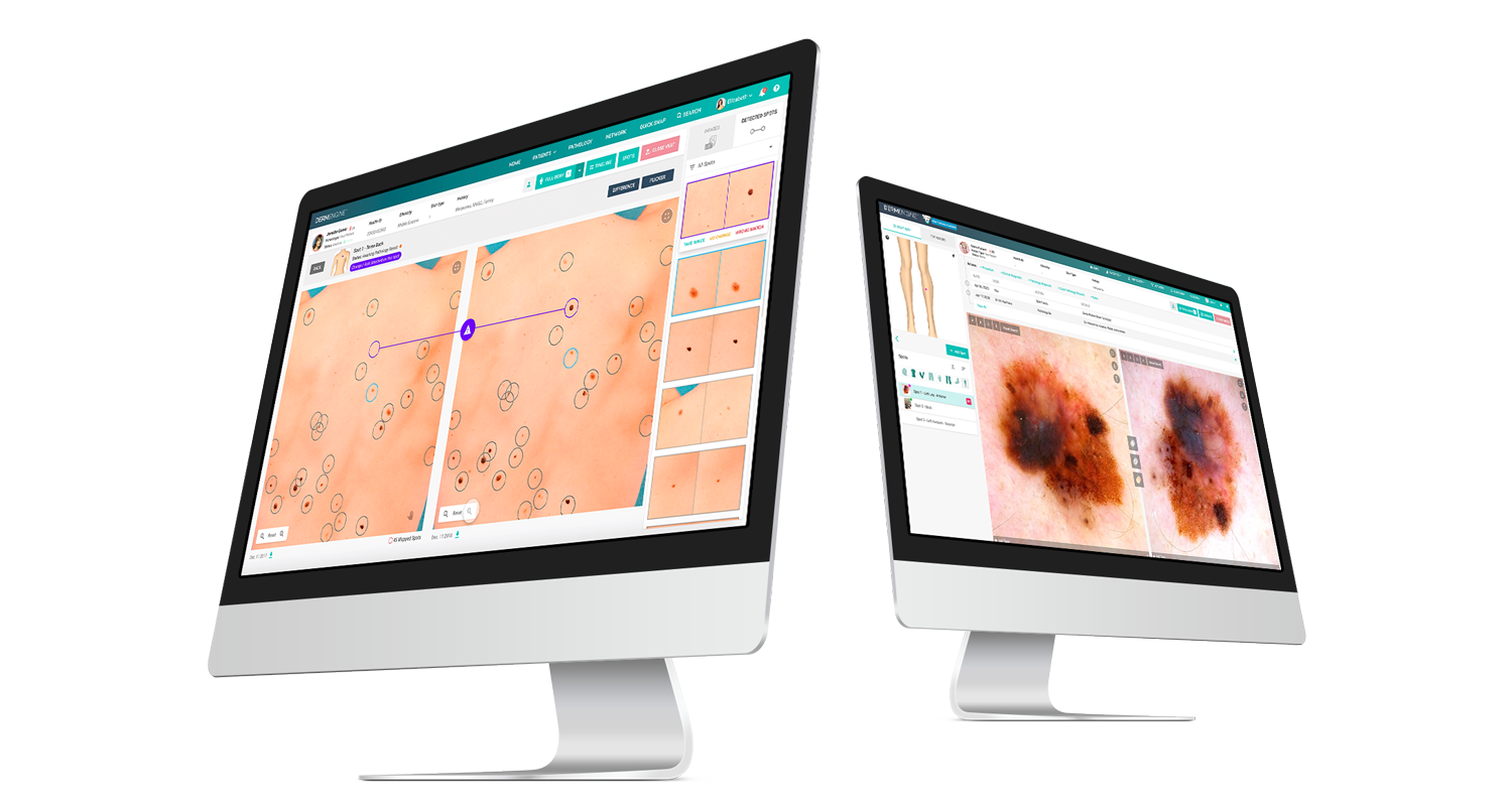 DermEngine platform screens