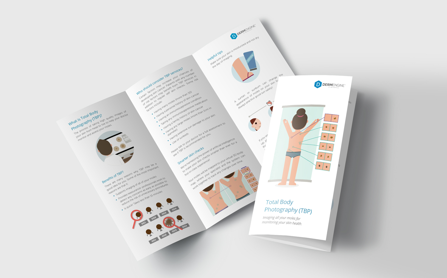 Trifold brochure for Total Body Photography