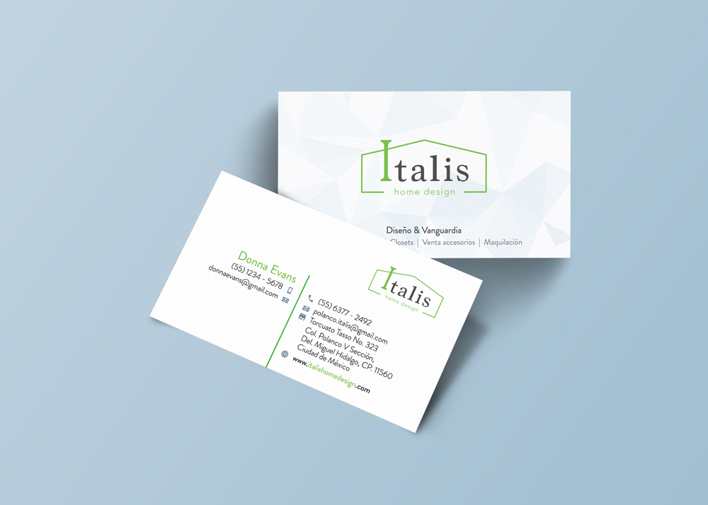 Employee business card