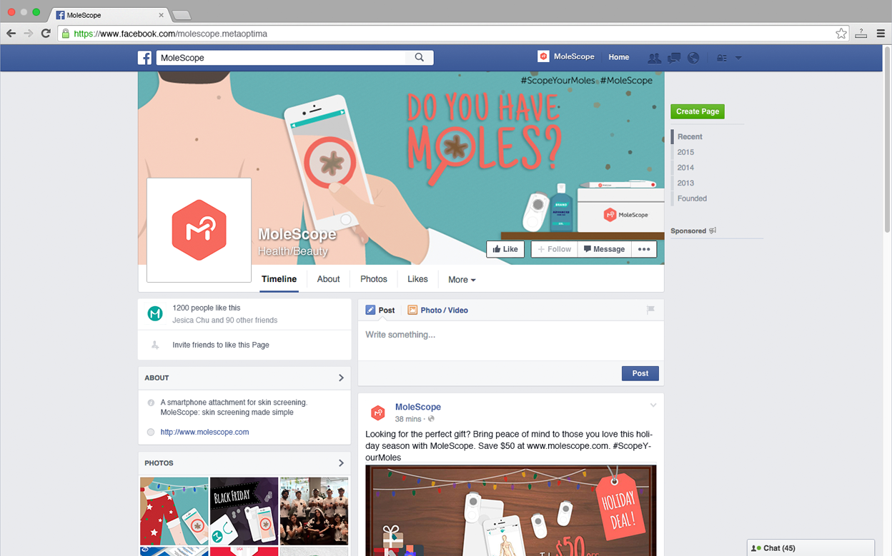 facebook cover screen